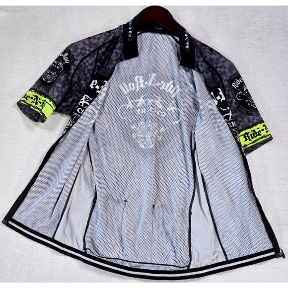 Louis Garneau Ride-N-Roll Cyclery Racing Team Cycling Jersey Vintage Full Zip M - Picture 7 of 13